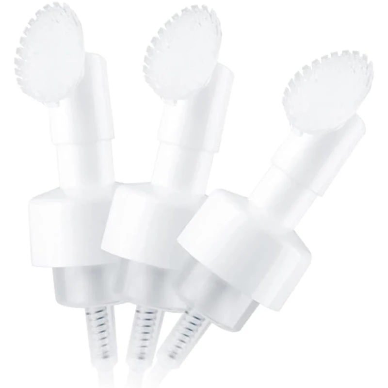 10 garrafas plásticas vazias da bomba de espuma do sabão dos pces 100-250ml com recipientes de viagem da escova de massagem da espuma do silicone para lavagem do corpo lavagem do rosto