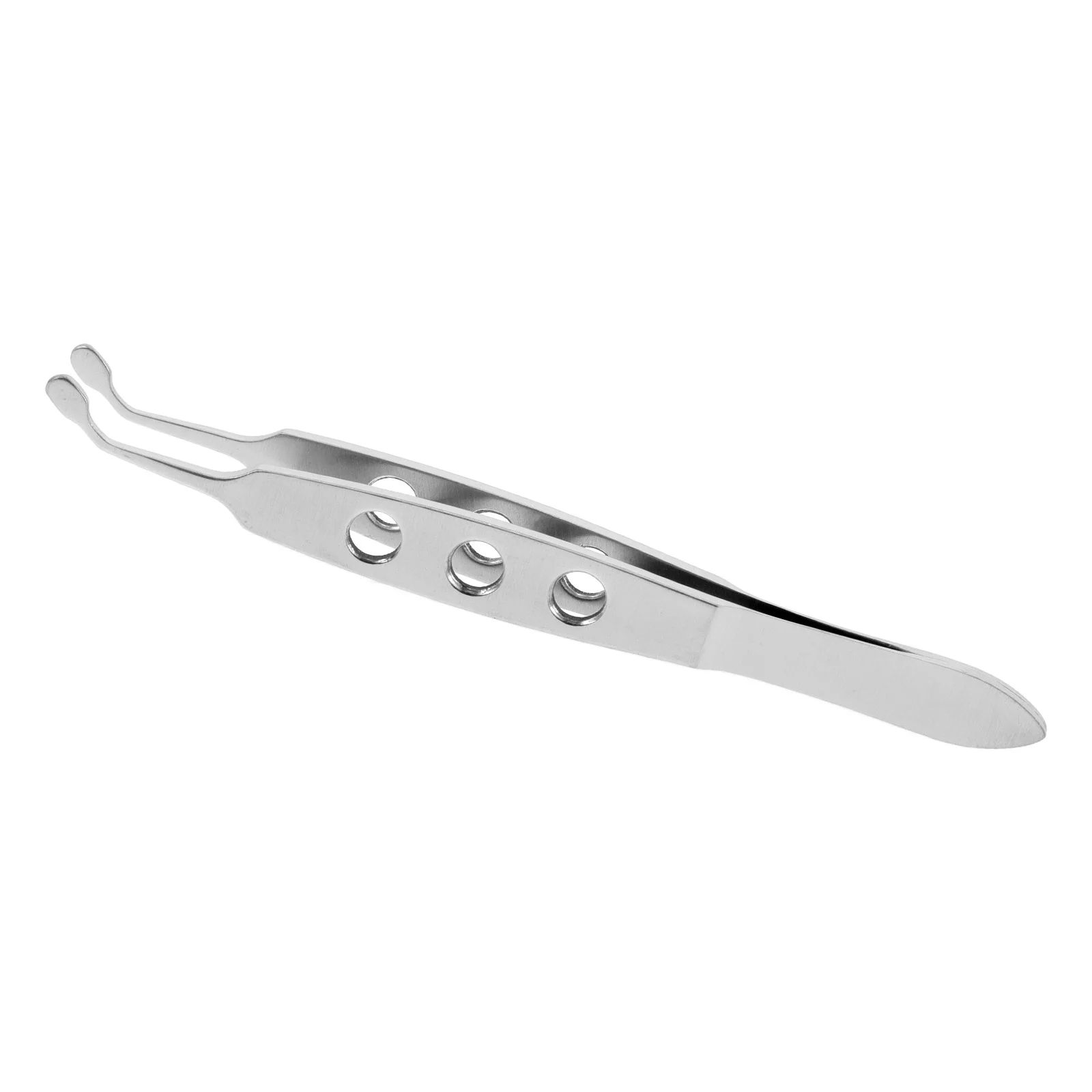 Eyelid Turning Tweezers Facial Tools for Crafting Label Silver Stainless Steel Eyebrow Plucker