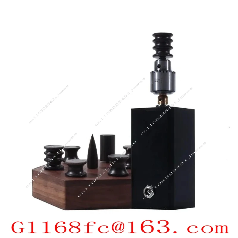 Electric Leather Grinding Machine, Handmade DIY Vegetable Tanned Black Sandalwood Polishing Stick Trimming Head