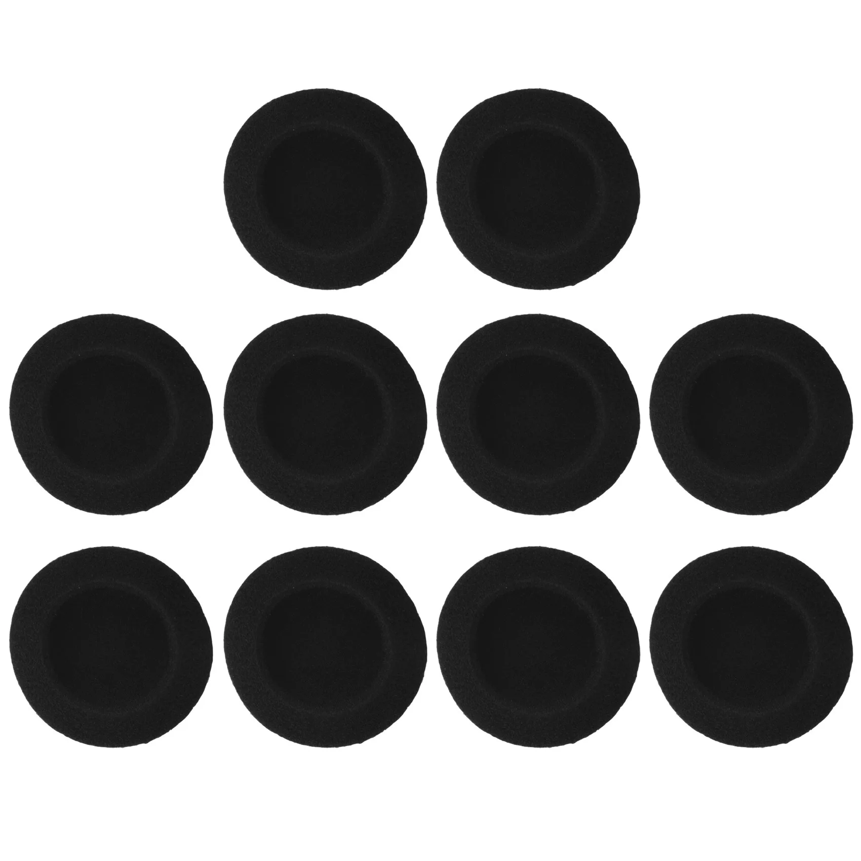 ABAN 10 pcs sponges protective measures soft black ear cover cushion for headphone 5cm