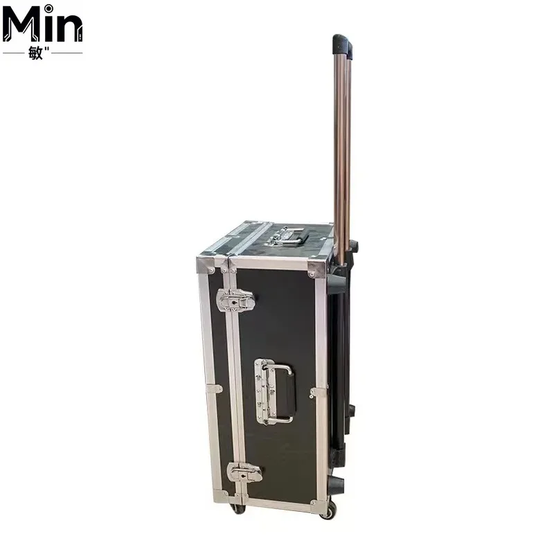 Aluminum Hard Shell Tool Case Briefcase Flight Case with Foam Insert for Hardware Instrument Storage