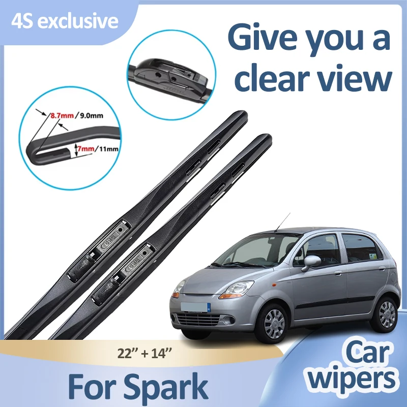 Car Wiper Blade For Chevrolet Spark Matiz M200 M250 2005~2009 2008 2007 Front Window Windshield Wiper Wiperblade Car Accessories