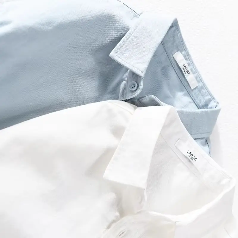 Designer Embroidery Long-sleeved Casual Cotton Brand Shirts For Men Fashion Comfortable Top Clothes Camisas De Hombre Drop-Ship