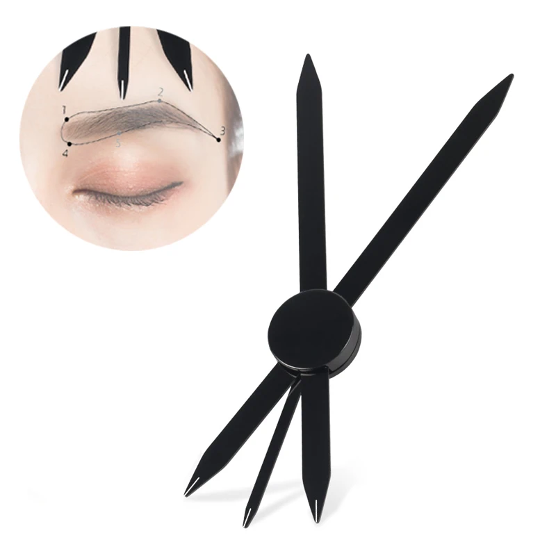 

Microblading Accessories Stainless Steel Eyebrow Ruler Compass for Tattoo Permanent Makeup Eyebrow Measure Stencil Supplies Tool