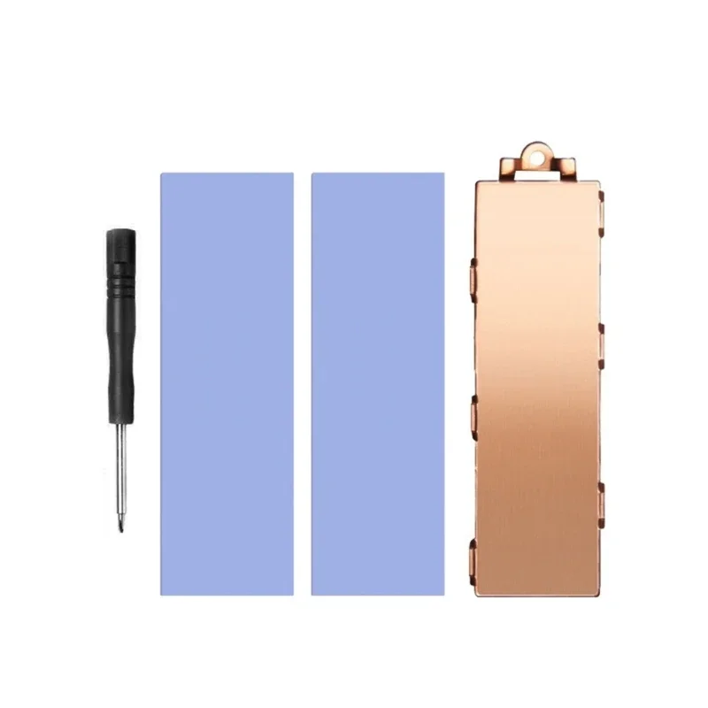 Disipador calor Universal M.2 NVMe 2280 SSD 6,0 m.k placa cobre conductividad térmica almohadilla del