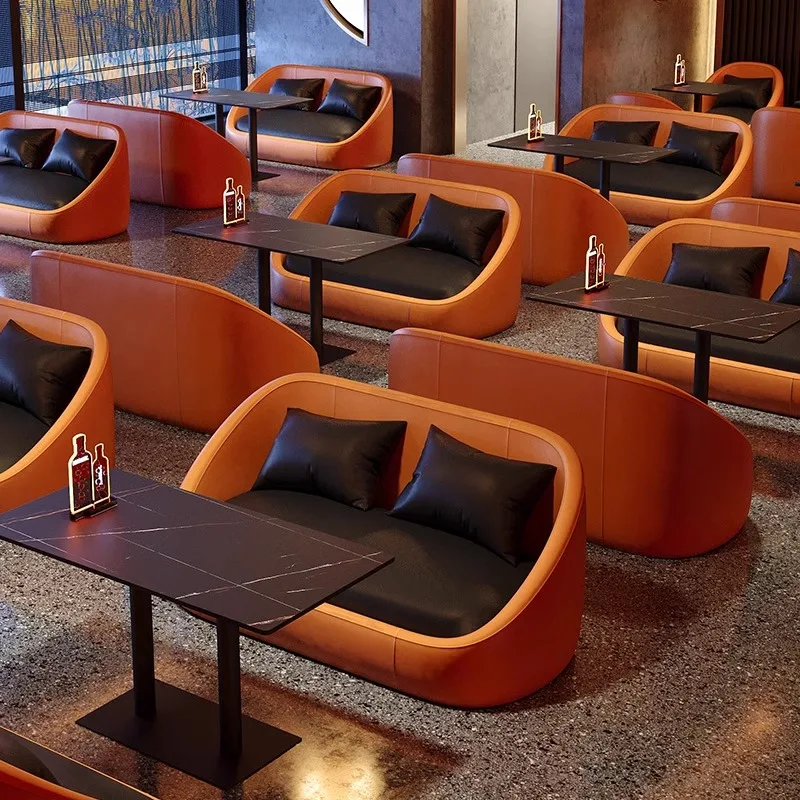 Customized Private KTV Sofas,Commercial Reception Booths Coffee Shops Tables and Chairs,  ソファ