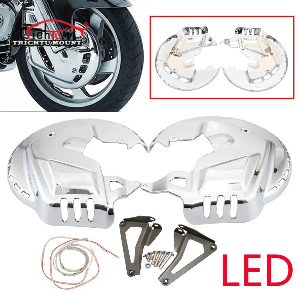 

Motorcycle Disc Guards Front Brake Rotor Guard Cover Protection For Honda Goldwing Tour GL1800 2001-2014 F6B 2013-2015