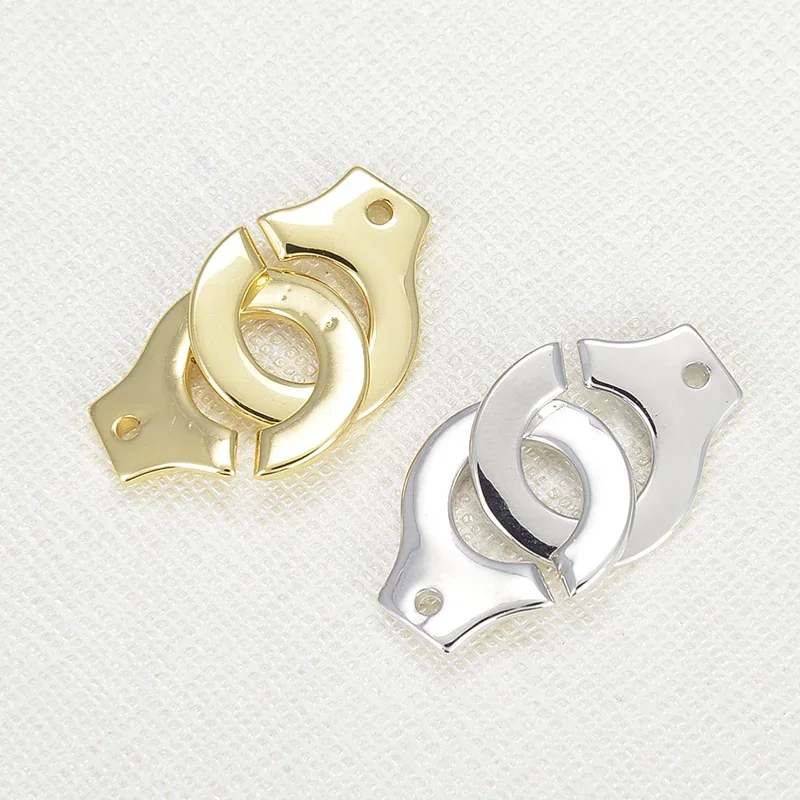 Plating Metal Accessories Charms for Bracelet Making Diy Earrings Necklace Pendant Connector Clasp Closed Hood Bulk Wholesale