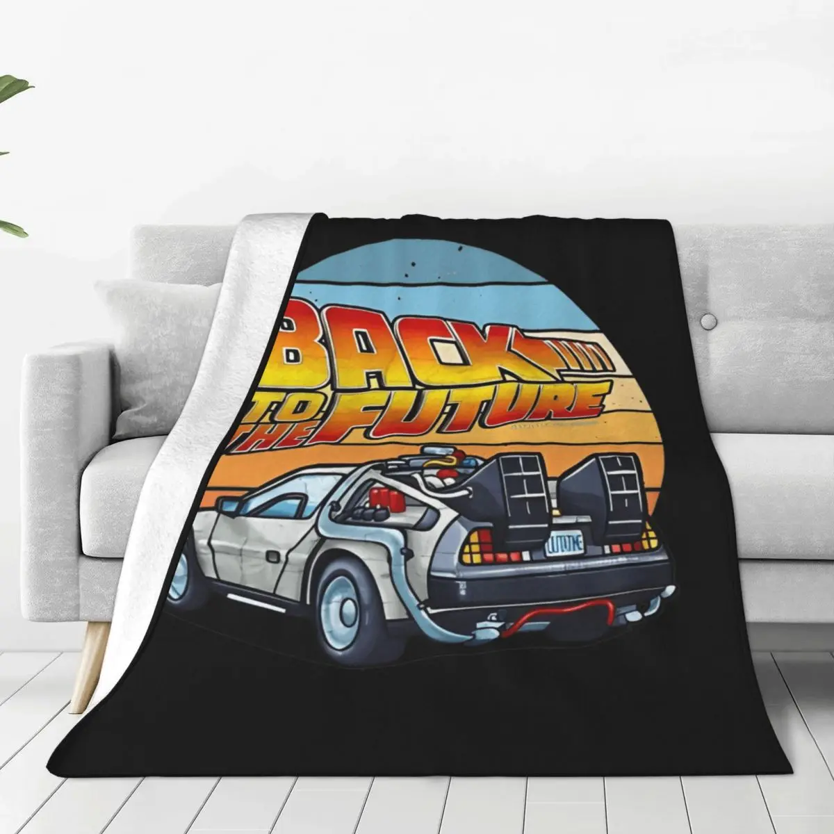 Back To The Future Blanket Quality Warm Soft Bedding Throws Winter Airplane Travel Living Room Fluffy Bedspread