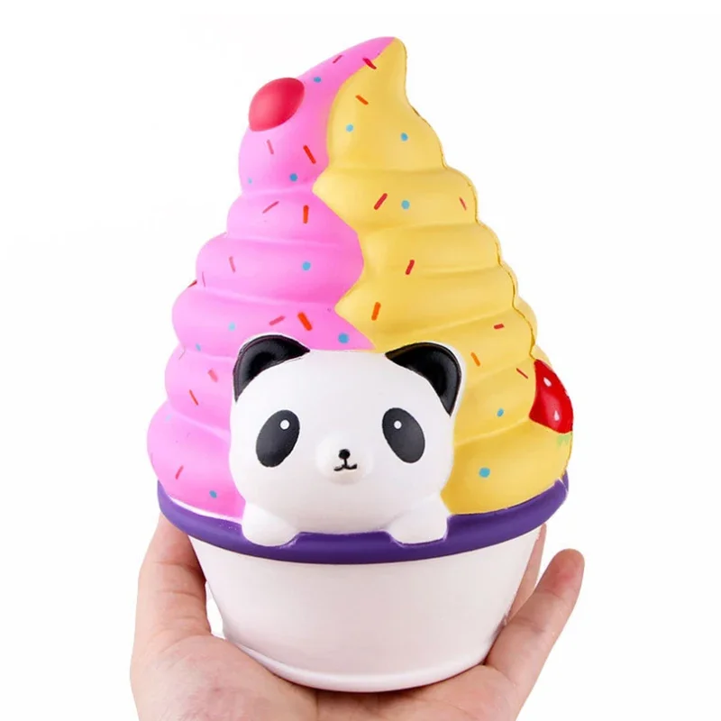 

Cartoon Cute Slow Rebound Panda Ice Cream Simulation Slow Rise Soft Bread Squeeze Toy Stress Relief Funny Children's Gifts