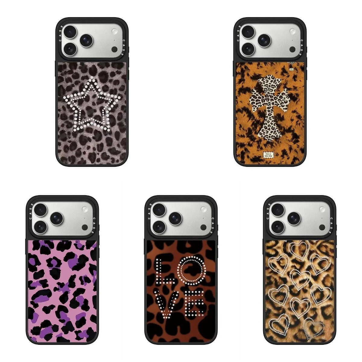 حافظة iPhone ذات علامة تجارية مشتركة بطباعة الفهد لهاتف iPhone 17 Pro Max، إبداعية مخصصة 16 #1