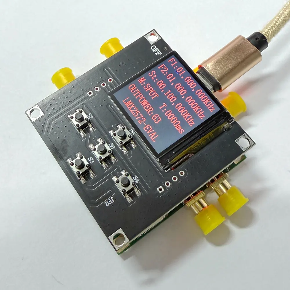 12.5MHz-6.4GHz ADL5801-LMX2572 PLL Downconversion Mixer Module With STM32 Board For Spectrum Receiver