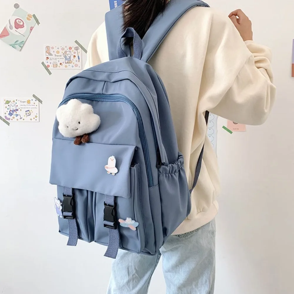 Schoolbag Women\'s Korean Edition Harajuku ulzzang High School Student Instagram Style Minimalist Forest Series Large Capacity