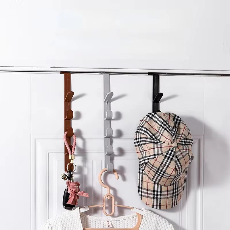 Door hook, no drilling, hanging clothes rack, strong traceless clothes hook, household or dormitory storage and organization