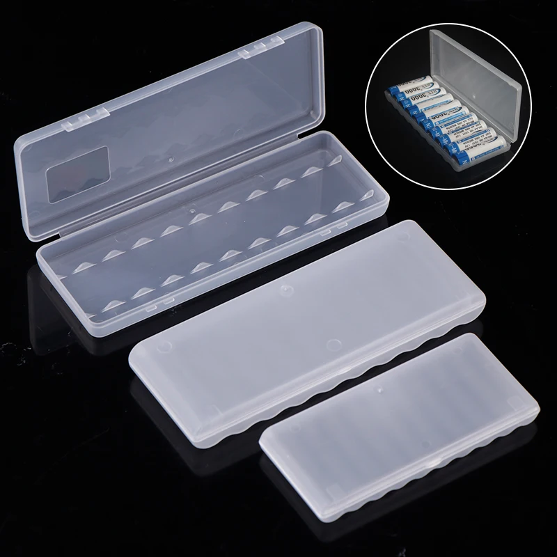 1PC DIY Accessories 10 Slot Portable Plastic Battery Storage Box Hard Container Case For AAA/AA Organizer