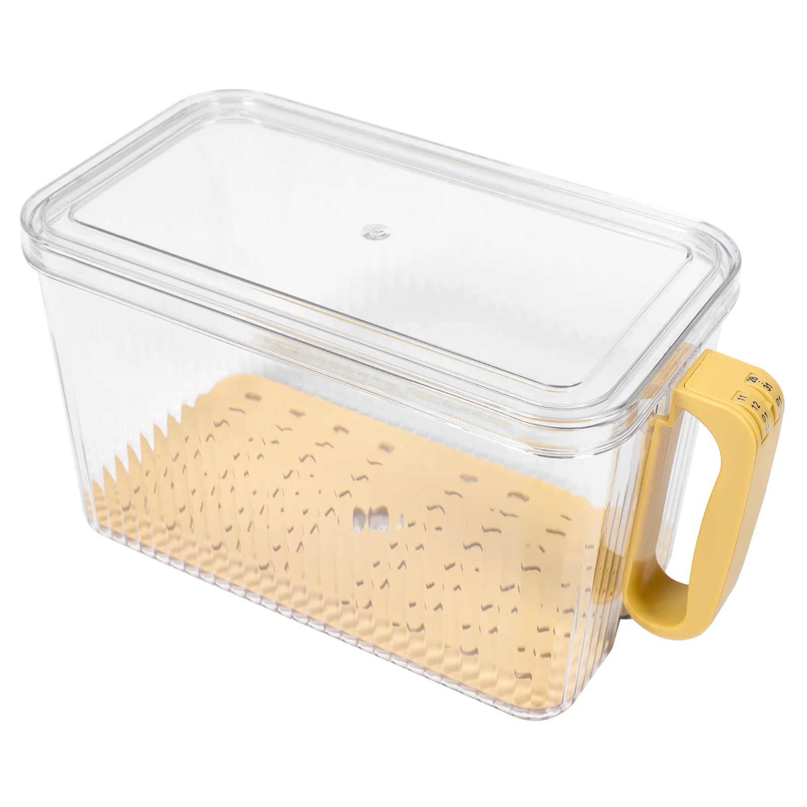 

Bread Storage Box Green Small Size High Model Safe Plastic Fridge ganizer Kitchen Food Container Sealed Lid