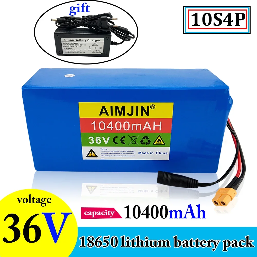 

18650 battery pack 10S4P 36V 10400mAh Electric Scooter Lithium Battery 36V 104Ah Electric Scooter Electric Scooter Battery 36v