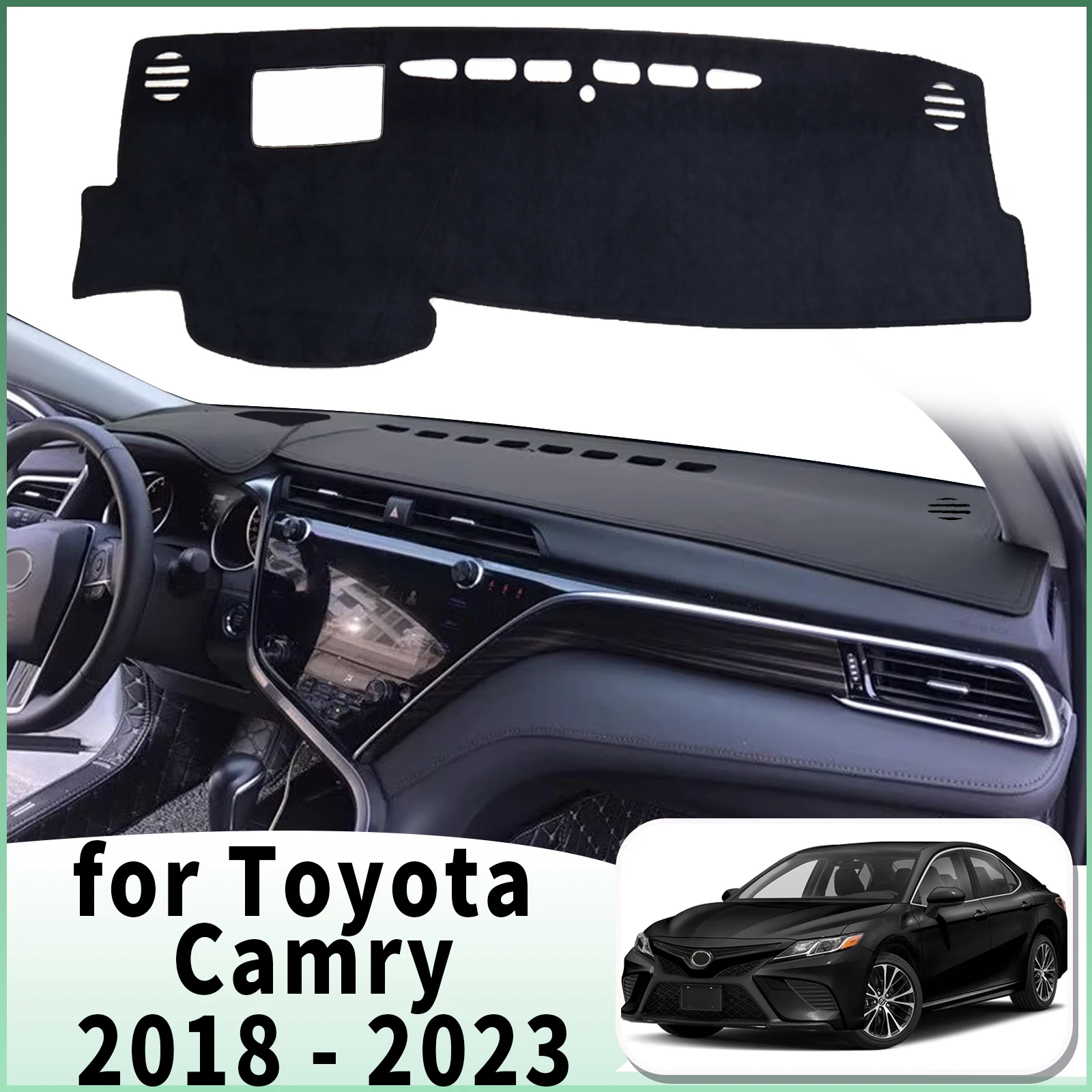 

fit for Toyota Camry 70 XV70 2018-2023 Car Dashmat Dashboard Cover Pad Accessories DashMat Sunshade Protective Carpet Leather