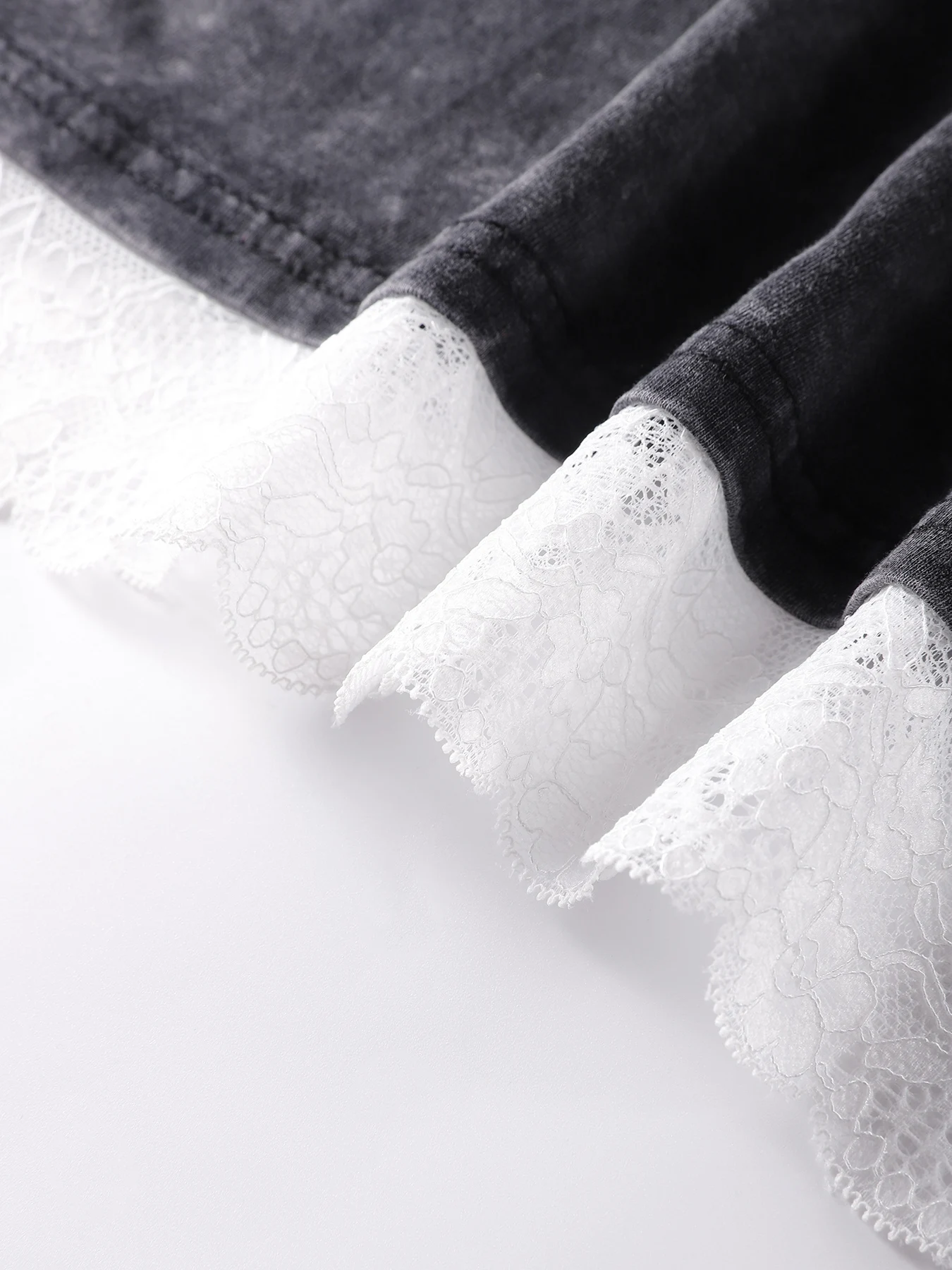 Relaxado laranja fruitcrop neve lavagem camiseta feminina renda macia emenda manga curta na moda criativa t camisa y2k roupas de algodão