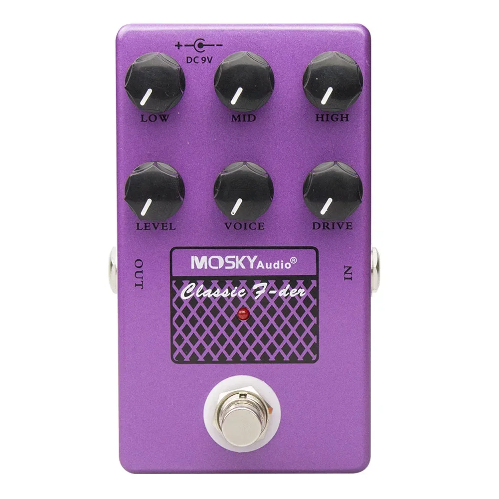 1 PCS Guitar Effect Pedal Guitar Effect Pedal Classic Speaker Effect Pedal Guitar Mosky Audio Simulation Drive Voice Level