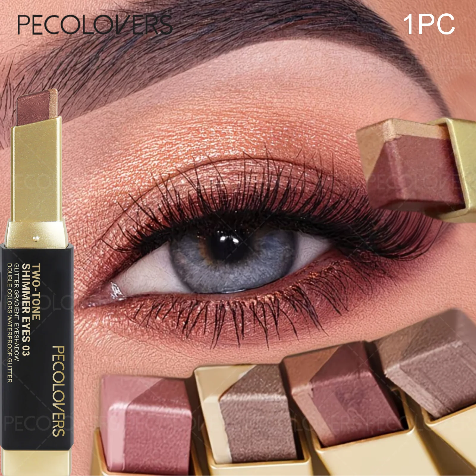Shimmer Dual-Ended Eyeshadow Sticks - Features Matte Finishes Waterproof Easy to Apply Great for Everyday Use