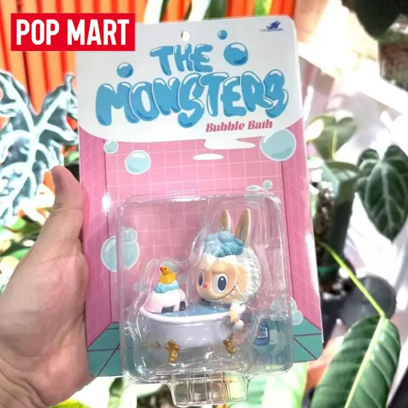 

POP MART THE MONSTERS LABUBU Bubble Bath Figure Series Blind Box Mystery Box Toys Kawaii Ornaments Figurines Home Decor Desktop
