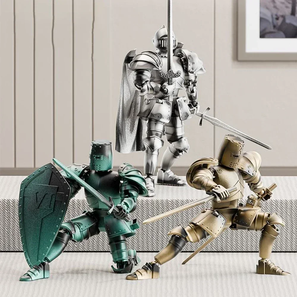Medieval Forbidden Legion Multi-Jointed Moveable Assembled Officer Doll With Stand Base Multiple Weapons Children's Gift