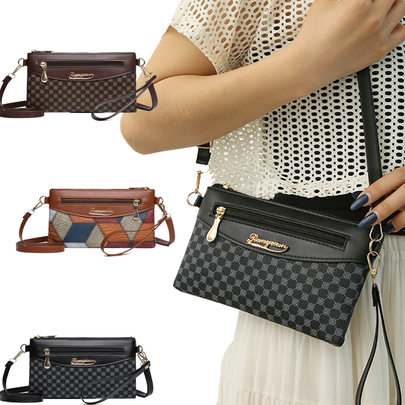 

Women's PU Leather Crossbody Bag, Small Shoulder Clutch with Adjustable Strap, Fashion Design for Daily Use & Travel