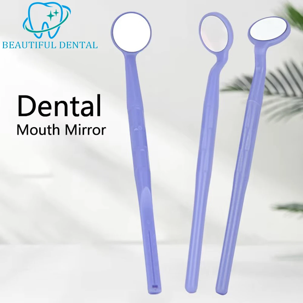 Dental Mouth Mirror Plastic Dentist Mirror Multifunction Reflector Oral Mirrors Dentistry Tool 5PCS