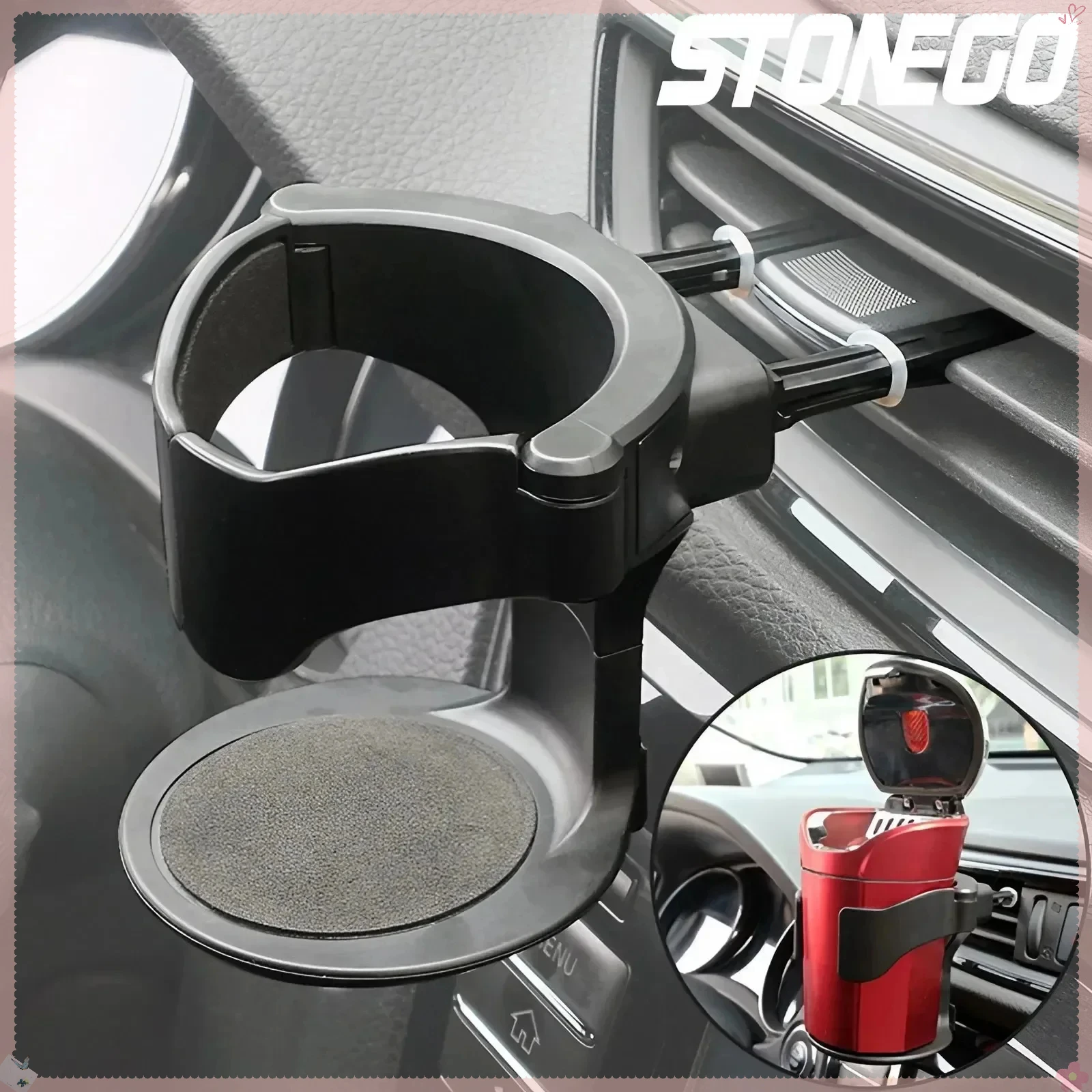 Universal Car Cup Holder Adjustable Mount for Air Vent Beverage Bottle Coffee Can Drink Stand Auto Interior Accessories