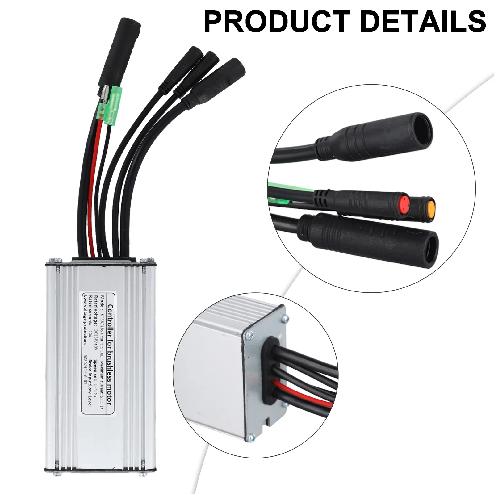 Upgrade Your Ebike with the Waterproof 3648V KT25A Controller Enhancing the Performance of For 750W Brushless Motor