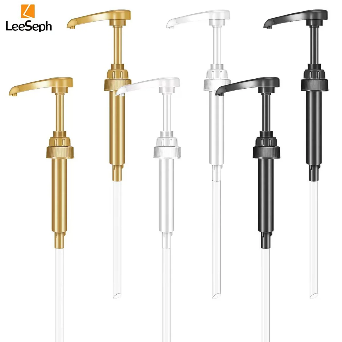 Dispensador de jarabe para café, paquete de 8 bombas para botellas de jarabe de 750 ml/25.4 oz, bombas para botellas de jarabe de café