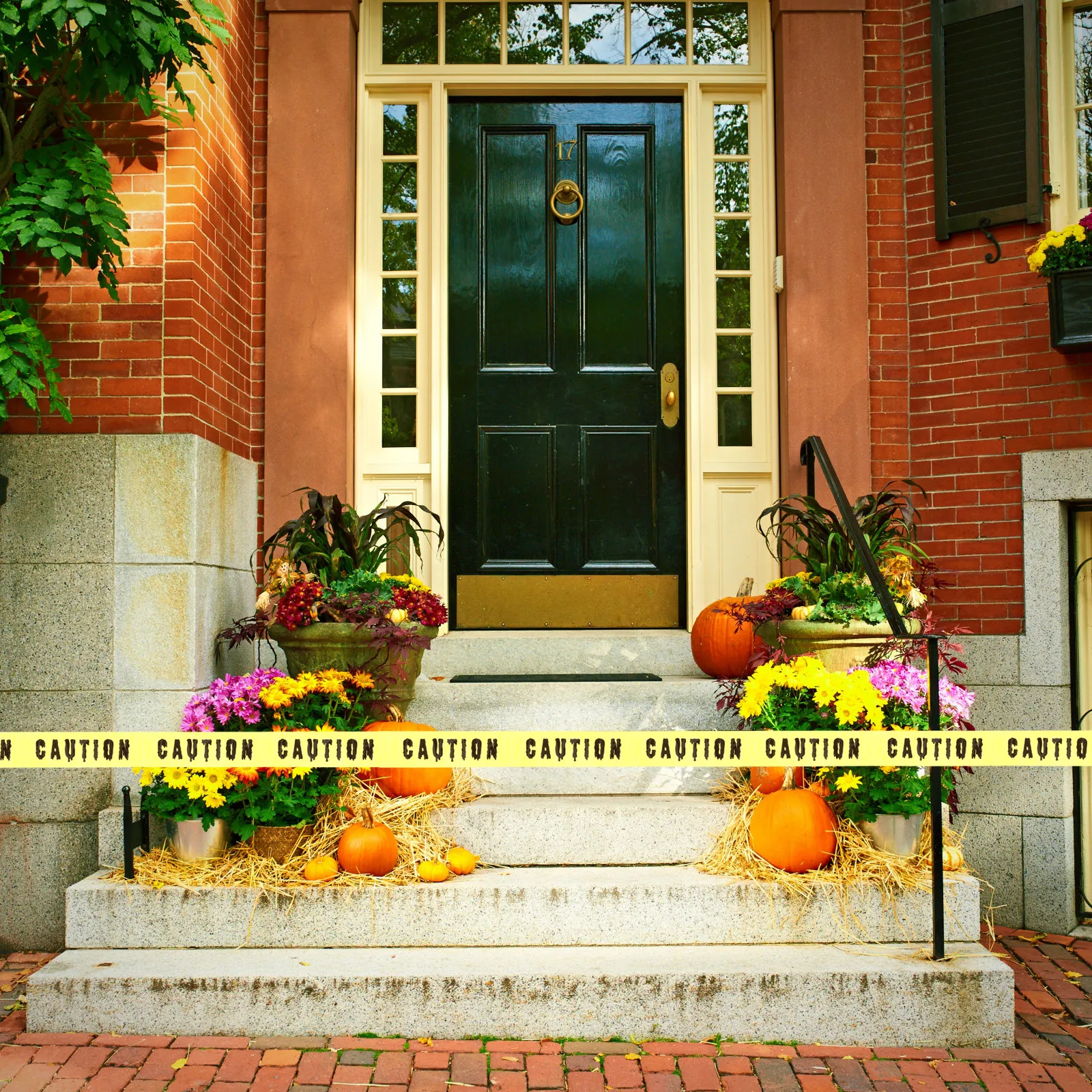 

1 Roll Halloween Scary Caution High Visibility Text Indoor Outdoor Party Decorations Caution Safety Warning Barrier Tape