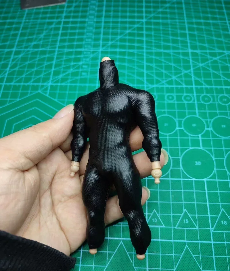 1/12 Scale Striped black tight fitting suit Model for 6'' mezco