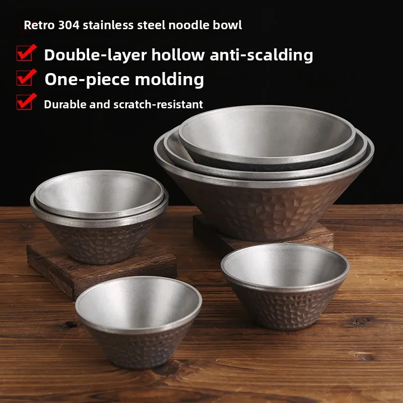 

Ретро-миска из нержавеющей стали в форме золотистого рогатого улитка, для супа, соусов, горячих блюд и тающего льда, для коммерческого использования