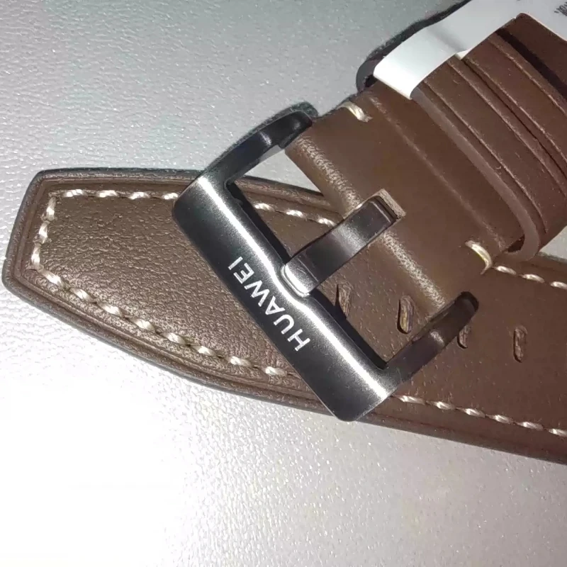 Cinturino in pelle HUAWEI EasyFit cinturino in pelle di vacchetta marrone scuro per OROLOGIO GT5/5Pro/GT4/GT3/GT2 Pro 46mm, cinturino universale da 22mm