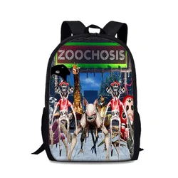 Mochila de zoológicochosis con estampado 3D para niños, mochila escolar con animales de dibujos animados, bolso de hombro de monstruo de zoológicochosis para estudiantes, bolsa de viaje