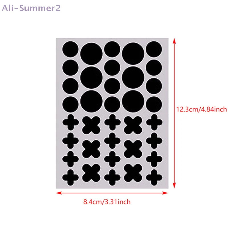 180 قطعة/5 ورقة ملونة مستديرة الصليب على شكل بثرة بقع حب الشباب غير مرئية إزالة العناية بالبشرة ملصقات الوجه بقعة الجمال ماكياج أداة #6