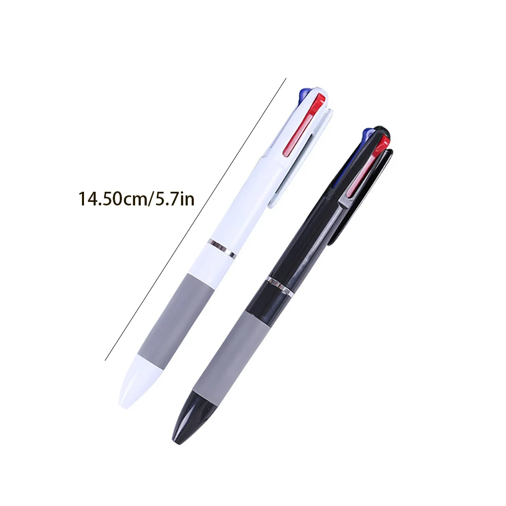 2/4pcs MultiColor Pen 3 in 1 Colorful Retractable Gel Pen 0.5mm Color Ink Refills For Student School Gel Pens Stationery