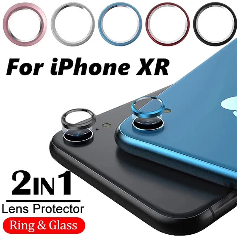 Metal Camera Lens Protector Ring for iPhone XR Back Lens Glass Alloy Protective Camera Film Cover for iPhone XR Phone Protection