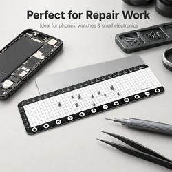 Magnetic Screw Storage Mat Soft Silicone Repair Pad for Phone Tablet Laptop Precision Disassembly Pro Maintenance Tool Work Pad