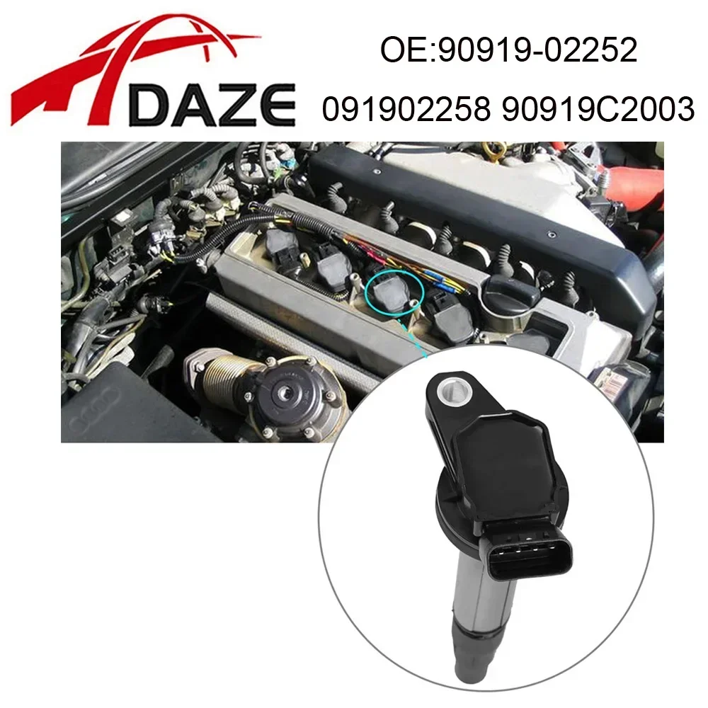 DAZE 90919-02252 091902258 90919C2003 90919C2005 Ignition Coil For Toyota Corolla RAV4 Prius VIOS C-HR LEXUS NX200 CT200h