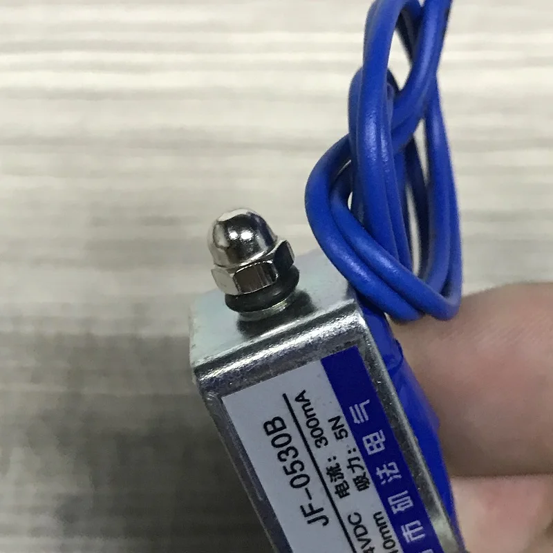 DC 12V 24V Mini Solenoid Electromagnet Micro Push Pull Through Type Electric Magnet 10mm Stroke 5N Force Spring Magnet