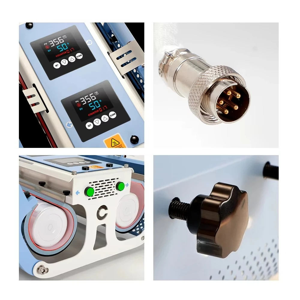 Bicchiere da 30 once Doppia pressa di calore Bicchiere per sublimazione della macchina per pressa di calore a doppia stazione 2 in 1