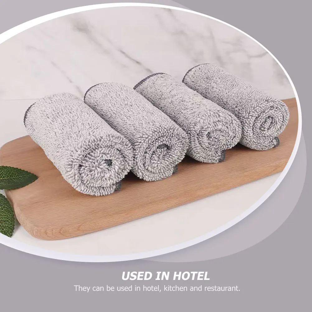 

10pcs Microfiber Dish Cloth Japanese Style Absorbent Cleaning Rag For Kitchen Household Use Durable Multi-Function Towel