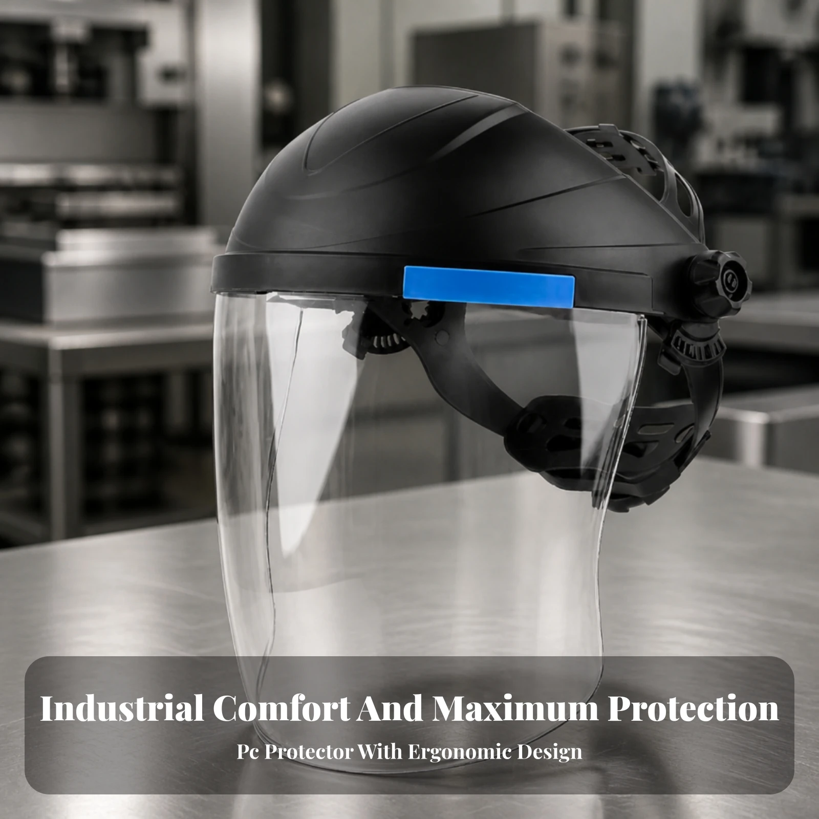 Fabrication Face Visor Full-Coverage Face Visor with Adjustable Headband Industrial-Grade Handsunrestricted for Welders
