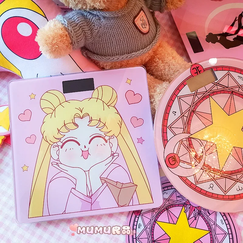 Magic Girl Cardcaptor Sakura Electronic Scale Cute Sailor Moon Weight Scale Anime Peripheral Creative Gift