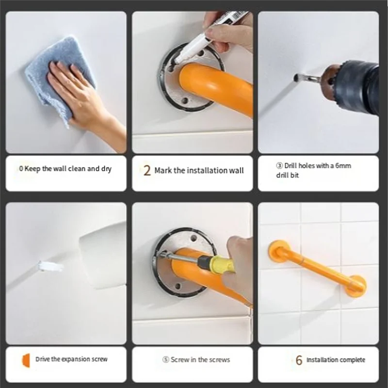 BBNV-Armrest Of Anti-Fall Handle Anti-Skid Toilet Handrail Suitable For The Elderly Bathroom Accessories