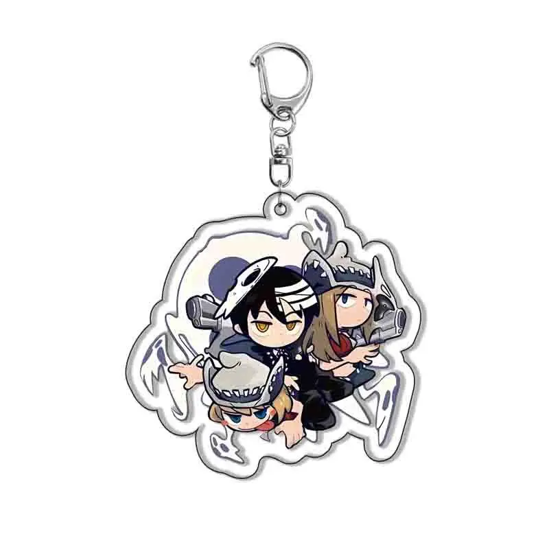 Anime Soul Eater Death the Kid Acrylic Keychain 20th Anniversary Goth Y2K Backpack Pendant Decor Cosplay Fans Collection Gift image 3