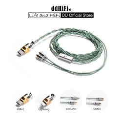 DD ddHiFi M120B All-in-one USB-C & Lightning Earphone Upgrade Cable in MMCX & 0.78, Supports Lossless Decoding and Phone Calls